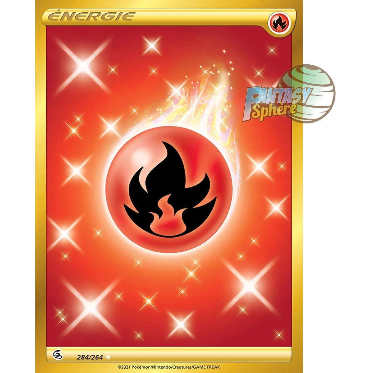 Item Énergie Feu - Secret Rare 284/264 - Epee et Bouclier Poing de Fusion