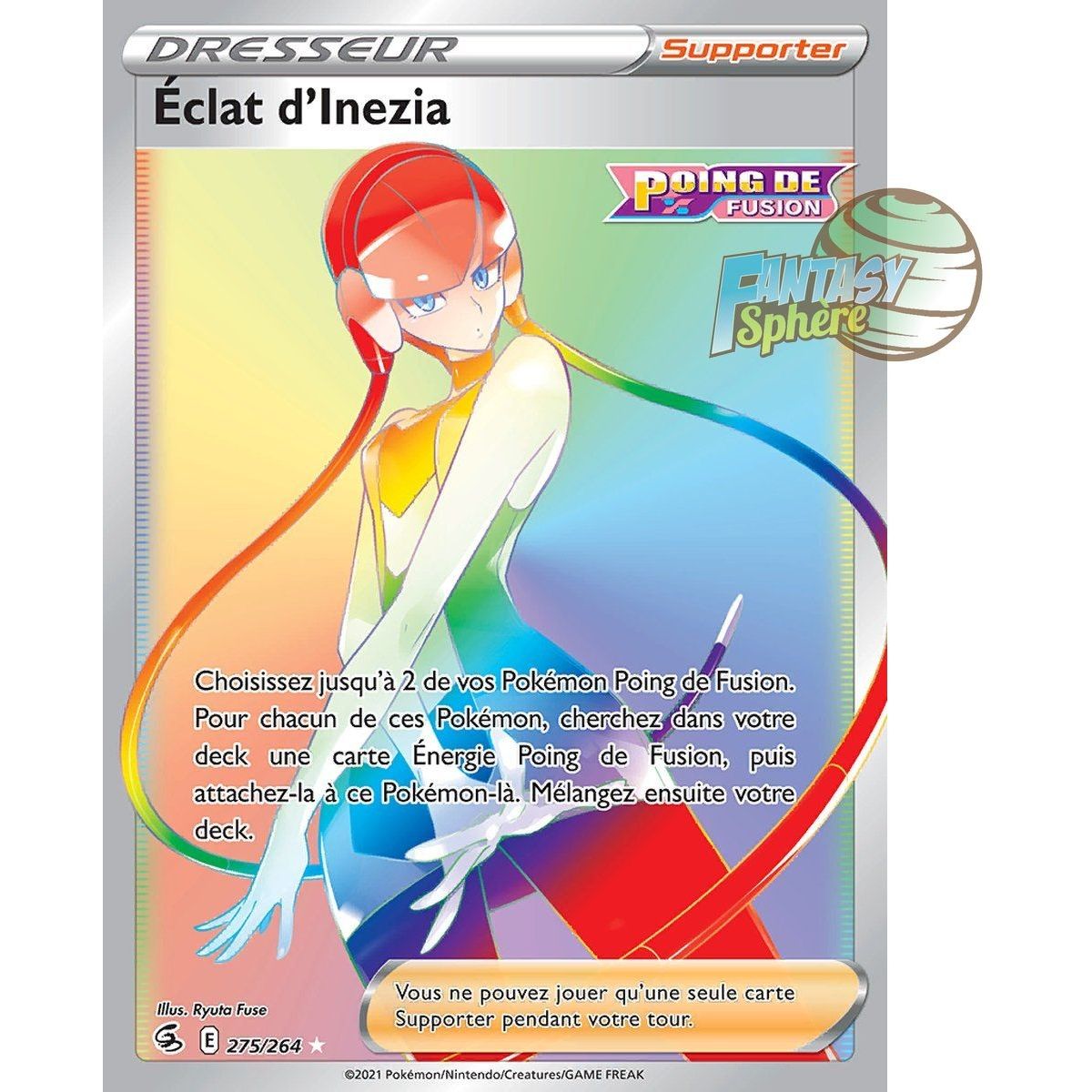 Item Éclat d'Inezia - Secret Rare 275/264 - Epee et Bouclier Poing de Fusion