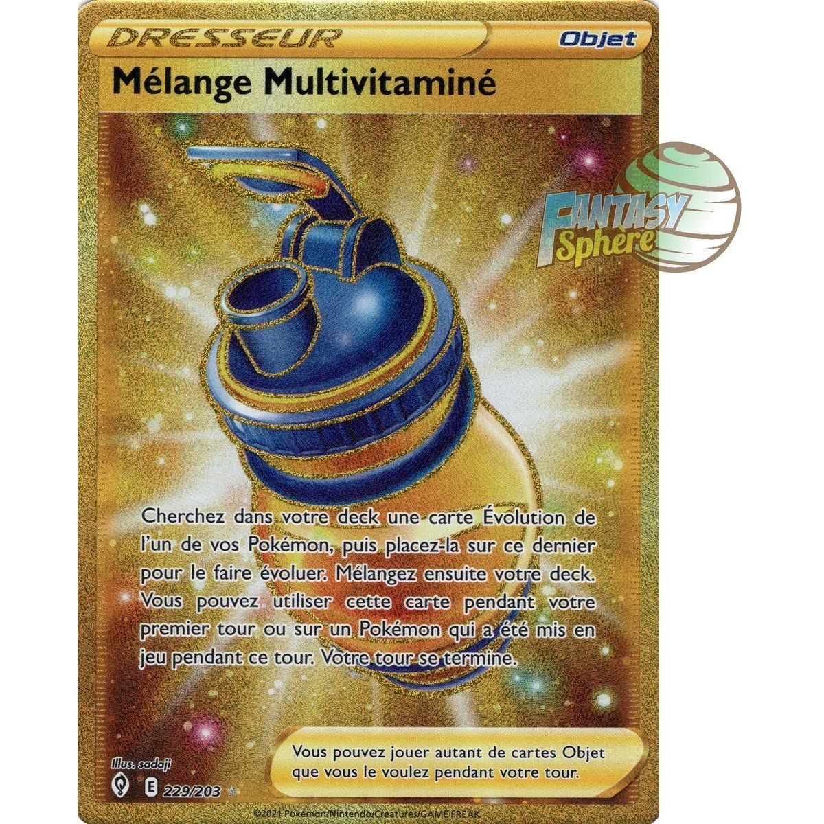 Item Mélange Multivitaminé - Secret Rare 229/203 - Epee et Bouclier Evolution Celeste