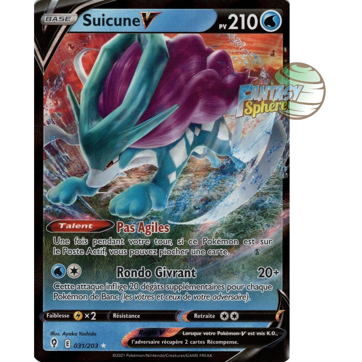 Suicune V - Ultra Rare 31/203 - Epee et Bouclier Evolution Celeste