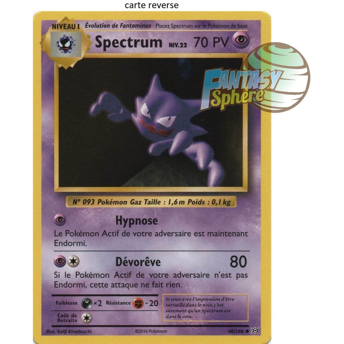 Spectrum - Reverse 48/108 - XY 12 Évolutions