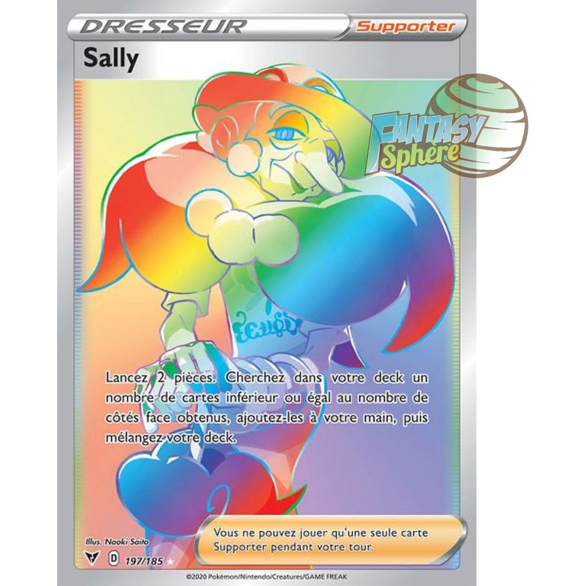 Sally - Secret Rare 197/185 - Epee et Bouclier 4 Voltage Eclatant