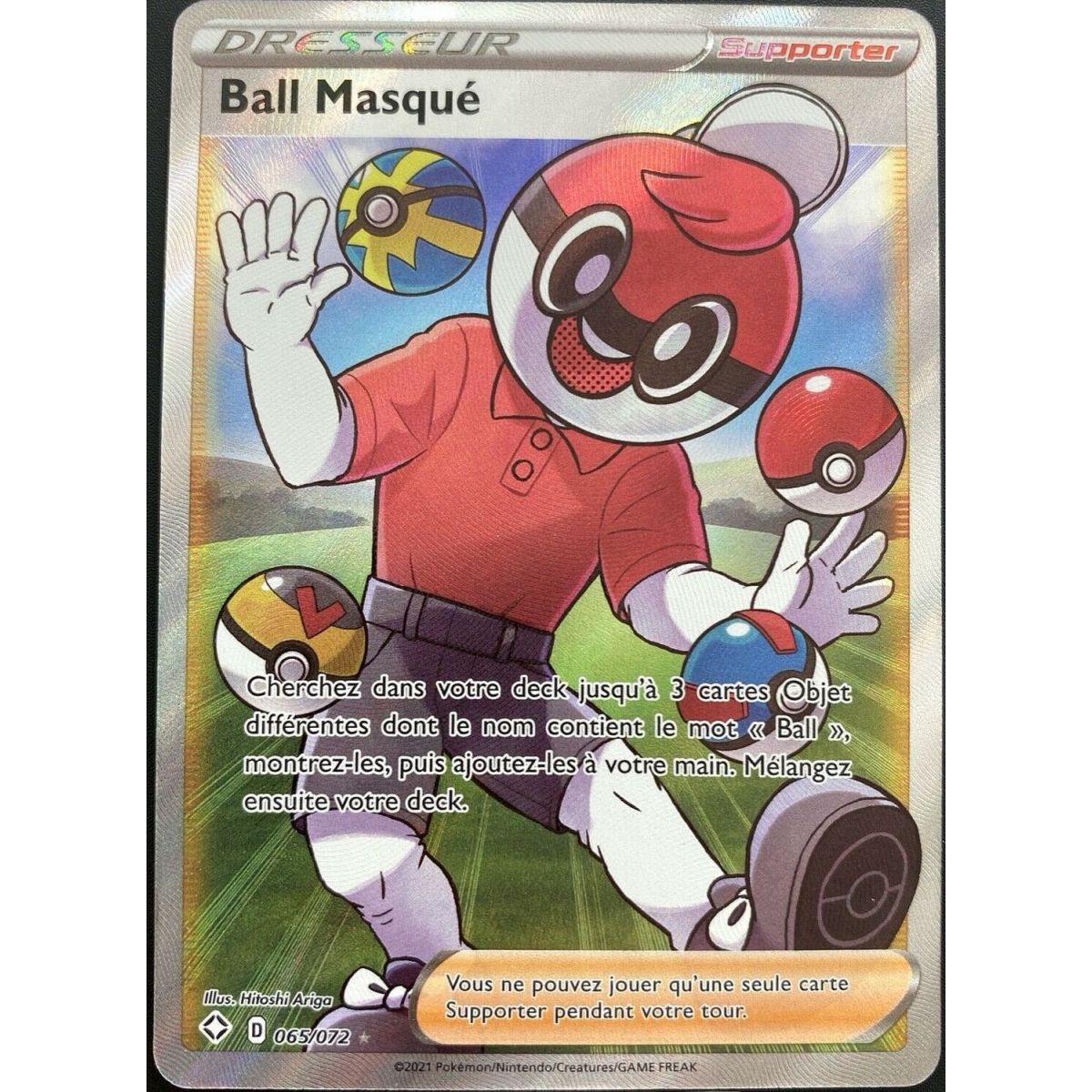 Item Ball Masqué - Full Art Ultra Rare 65/72 - Epee et Bouclier Destinées Radieuses