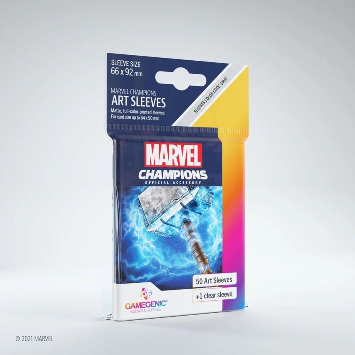 Item Gamegenic - Protèges Cartes - Standard - Marvel Champions : Thor (50)