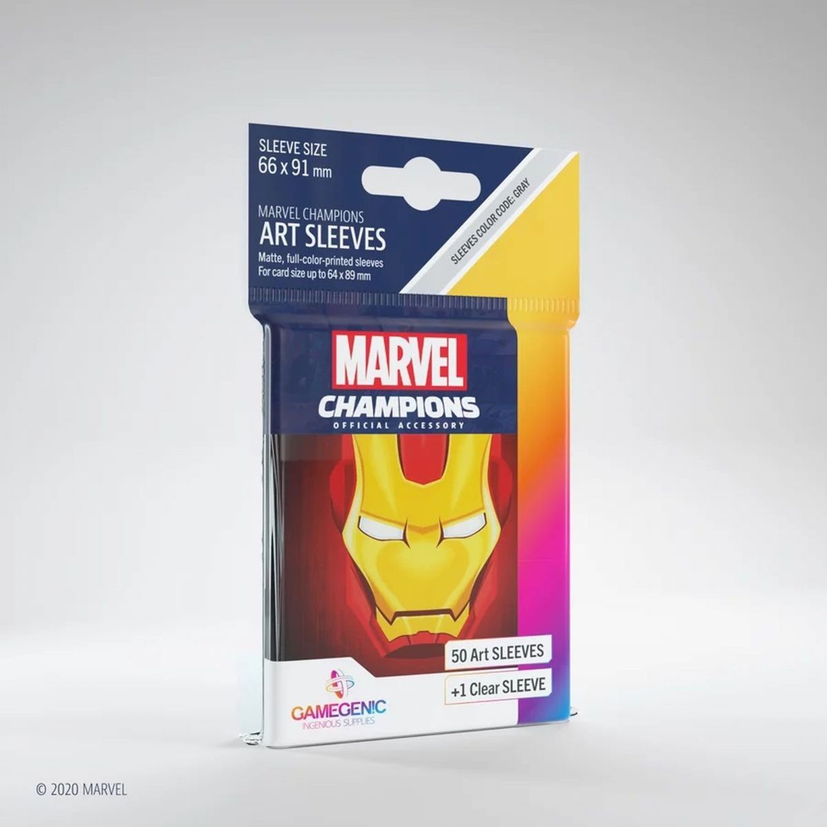 Item Gamegenic - Protèges Cartes - Standard - Marvel Champions : Iron Man (50)
