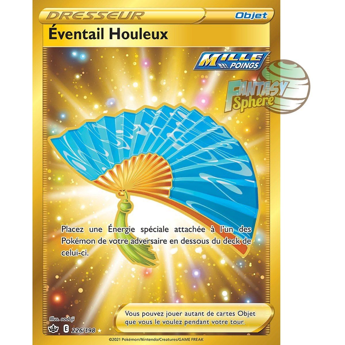 Éventail Houleux - Secret Rare 226/198 - Epee et Bouclier Regne de Glace