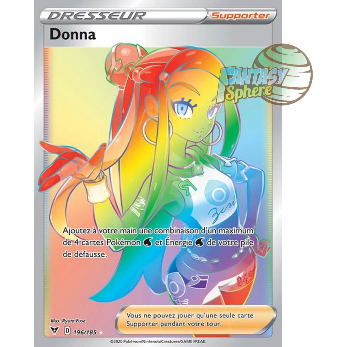 Donna - Secret Rare 196/185 - Epee et Bouclier 4 Voltage Eclatant