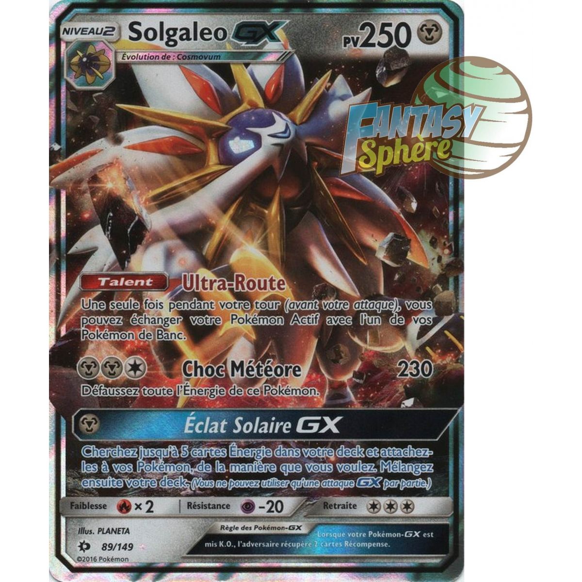 Solgaleo GX - Ultra Rare 89/149 - Soleil et Lune 1