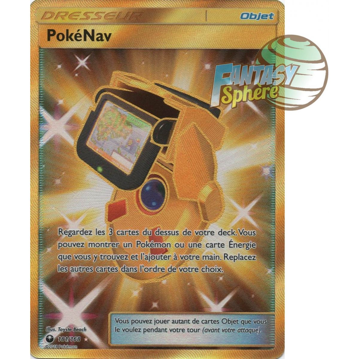 PokéNav - Secret Rare 181/168 - Soleil et Lune 7 Tempête Céleste