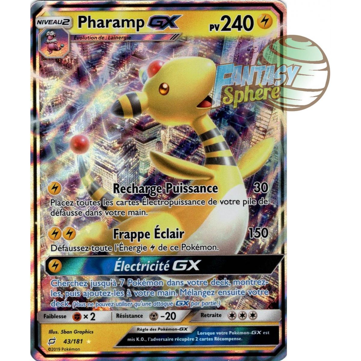 Pharamp GX - Ultra Rare 43/181 - Soleil et Lune 9 Duo de Choc