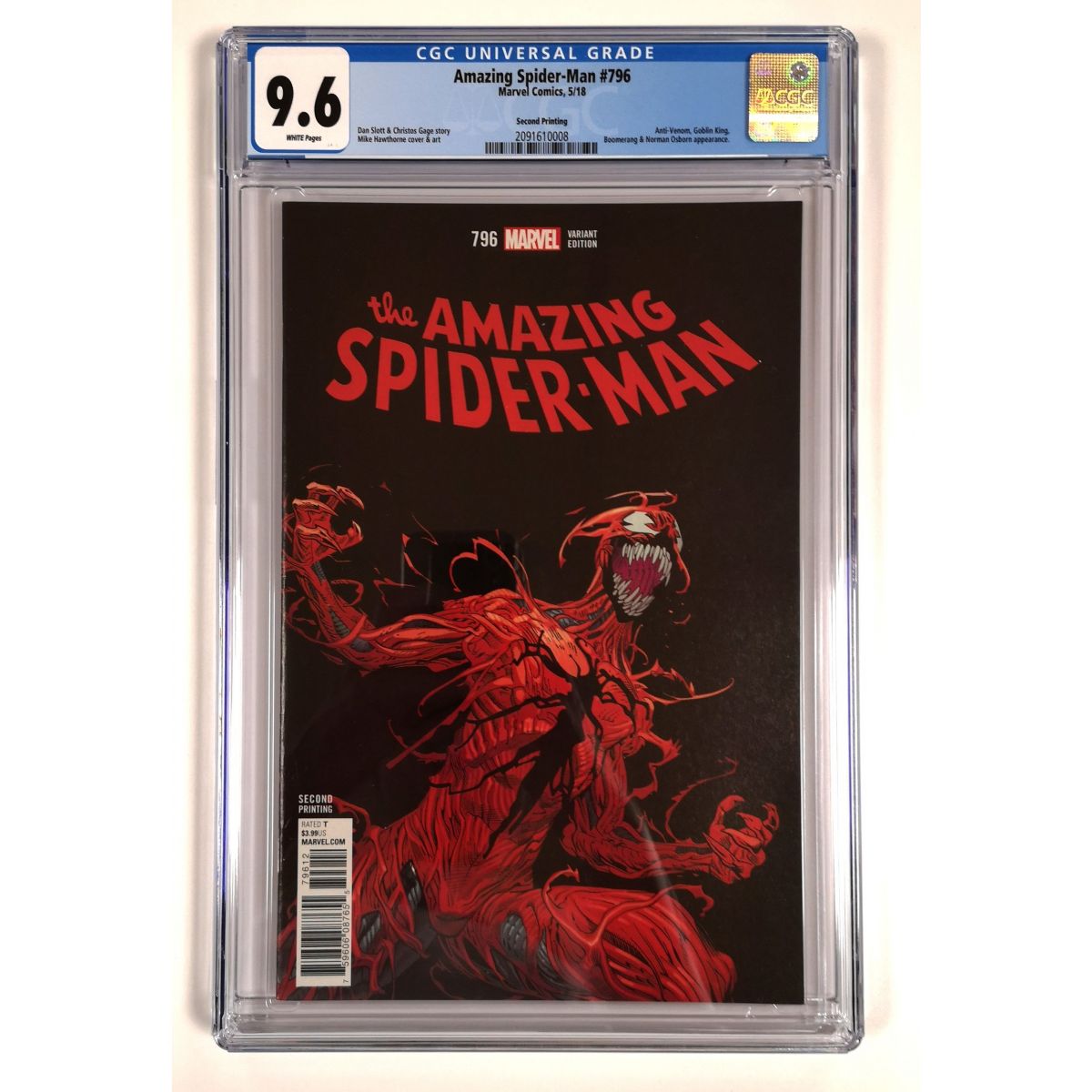 Item Comics - Marvel - Amazing Spider-Man N°796 (2017 5th Series) - [CGC 9.6 - White Pages]