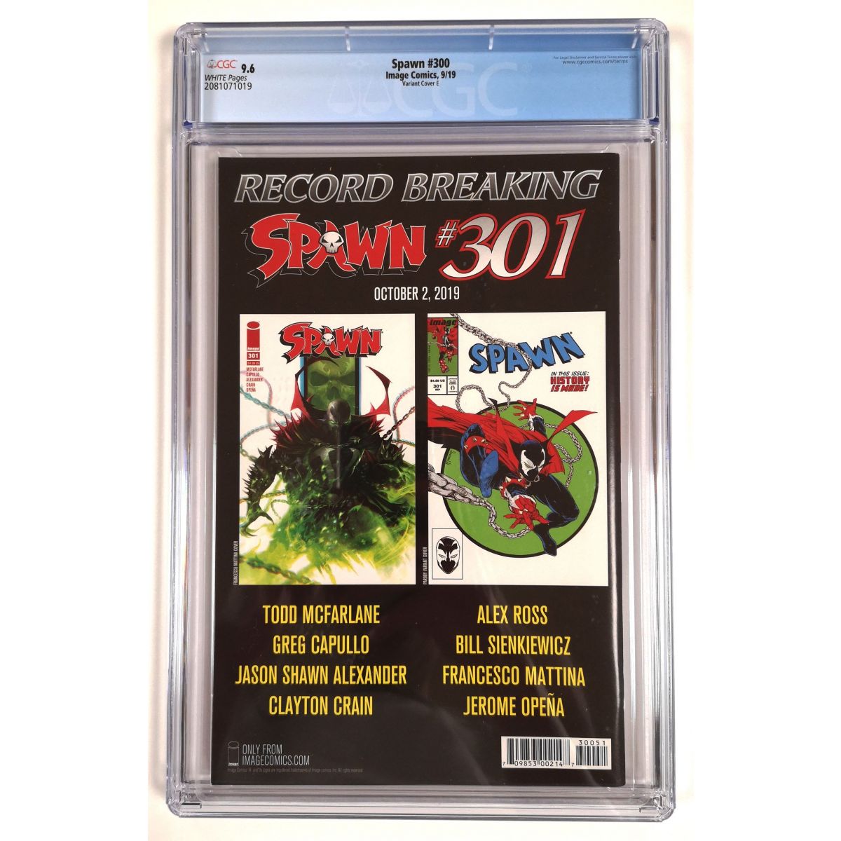 Comics - Image Comics - Spawn N°300 (1992) - [CGC 9.4 - White Pages]