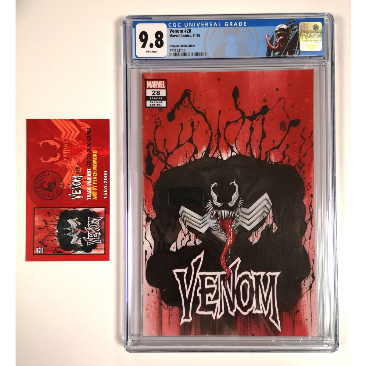 Item Comics - Marvel - Venom N°28 (Scorpion Comics Variant) (2018) - [CGC 9.8 - White Pages]