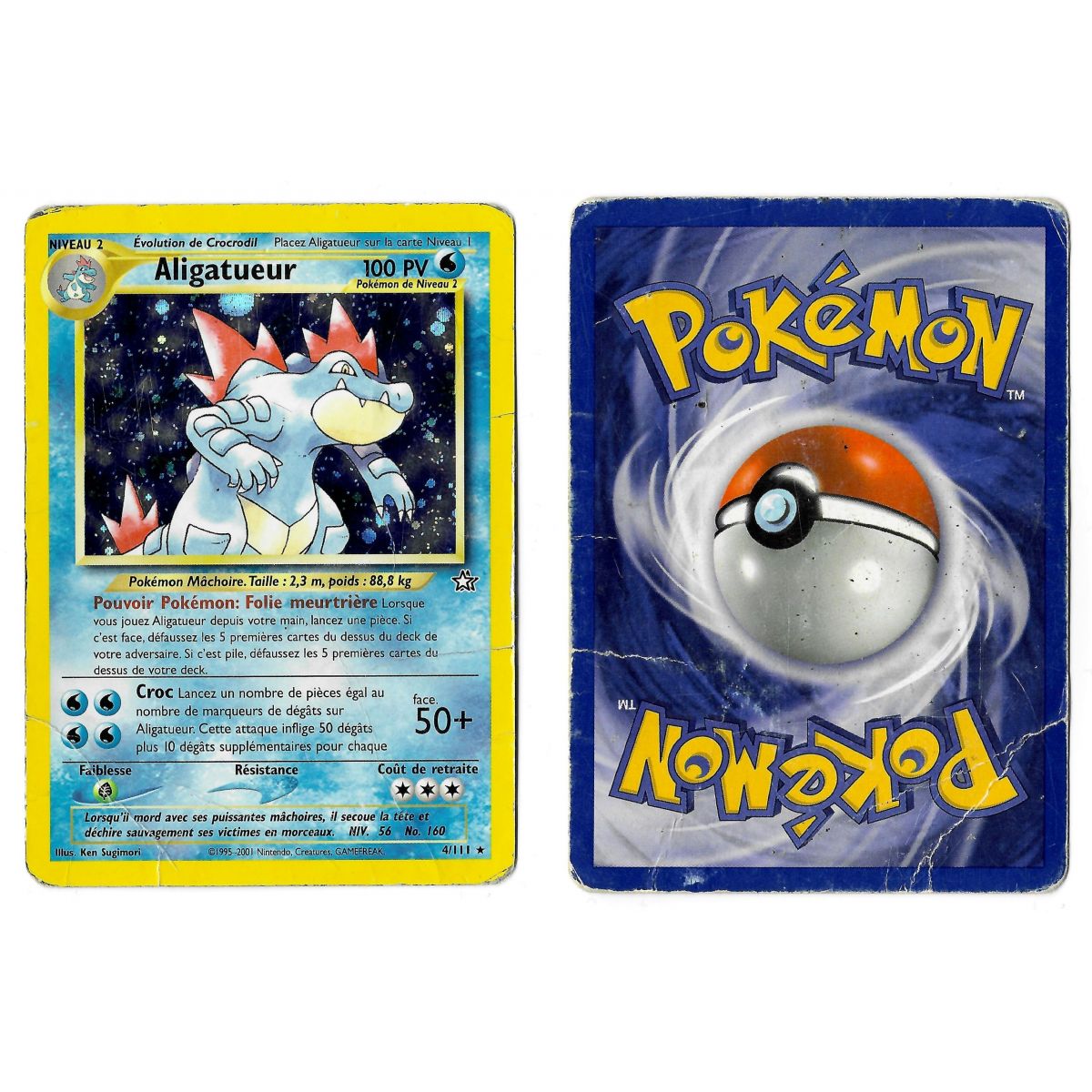 Item Aligatueur 4/111 Neo Genesis Holo Unlimited Français Voir Scan