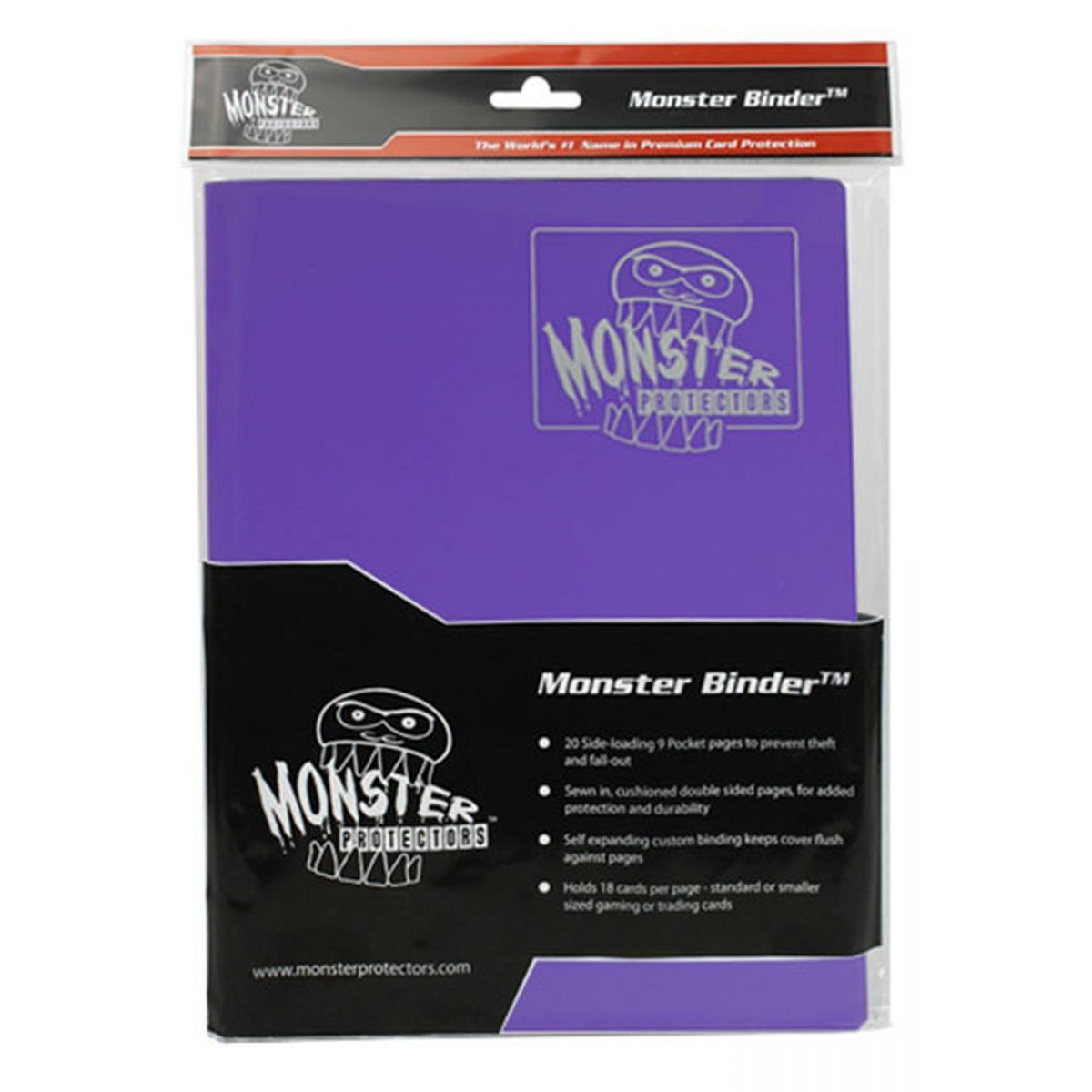 Monster - Binder - 9-Pocket Matte Purple - Matte Violet - 160 Emplacements