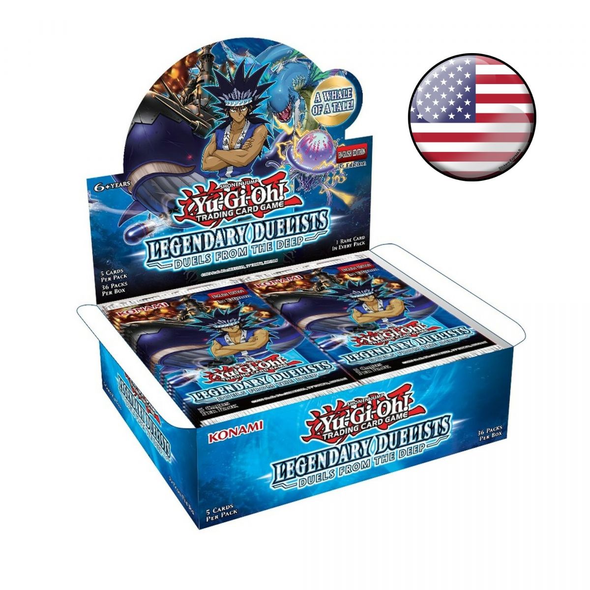 Item Yu-Gi-Oh! - Display - Boite de 36 Boosters - Legendary Duelists : Duels from the Deep - US