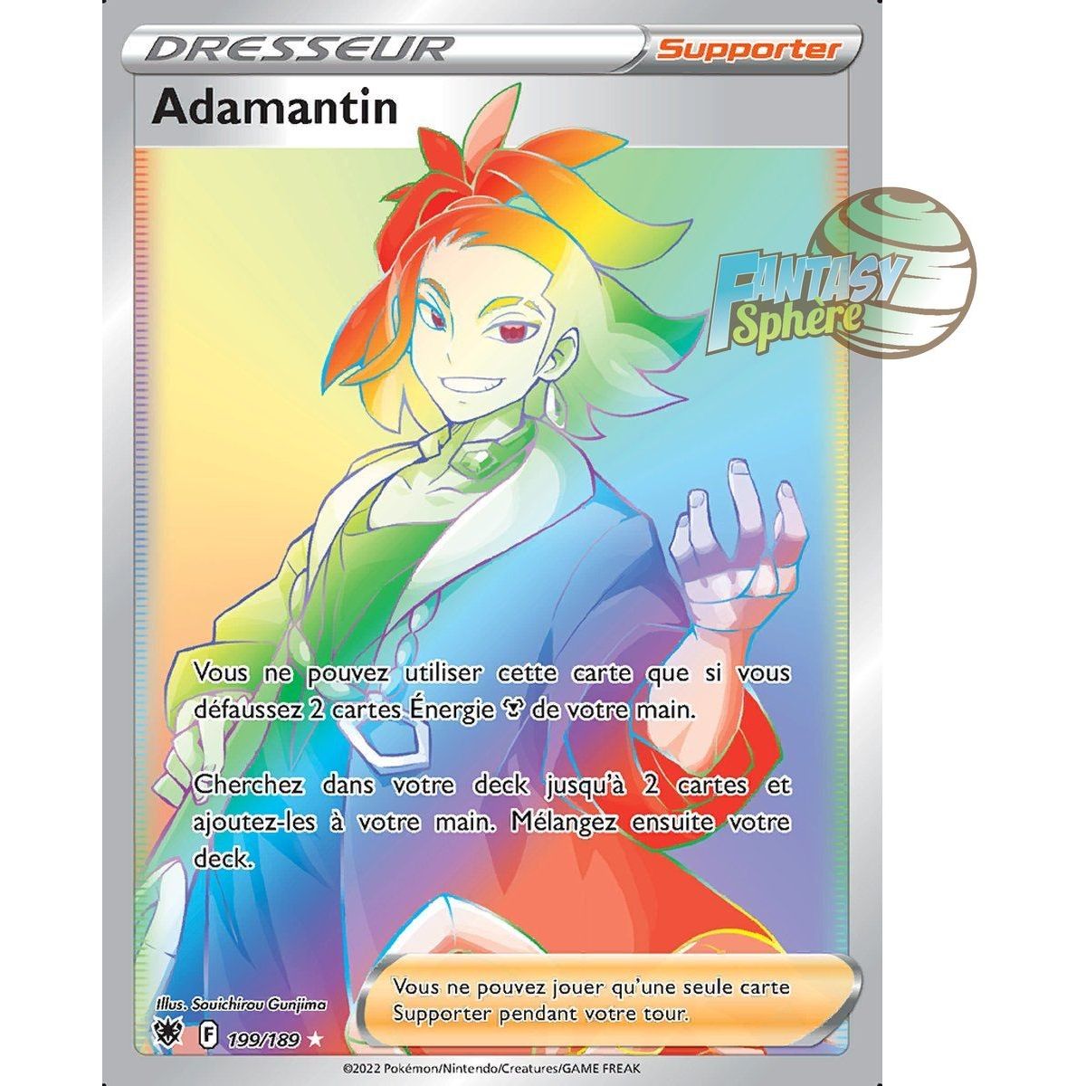 Adamantin - Secret Rare 199/189 - Epee et Bouclier Astres Radieux