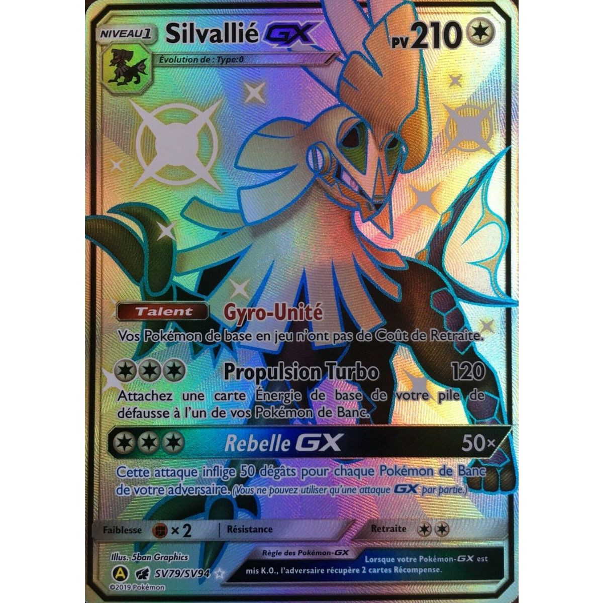Silvallié GX - Full Art Ultra Rare SV79/SV94 - Soleil et Lune 11.5 Destinees Occultes