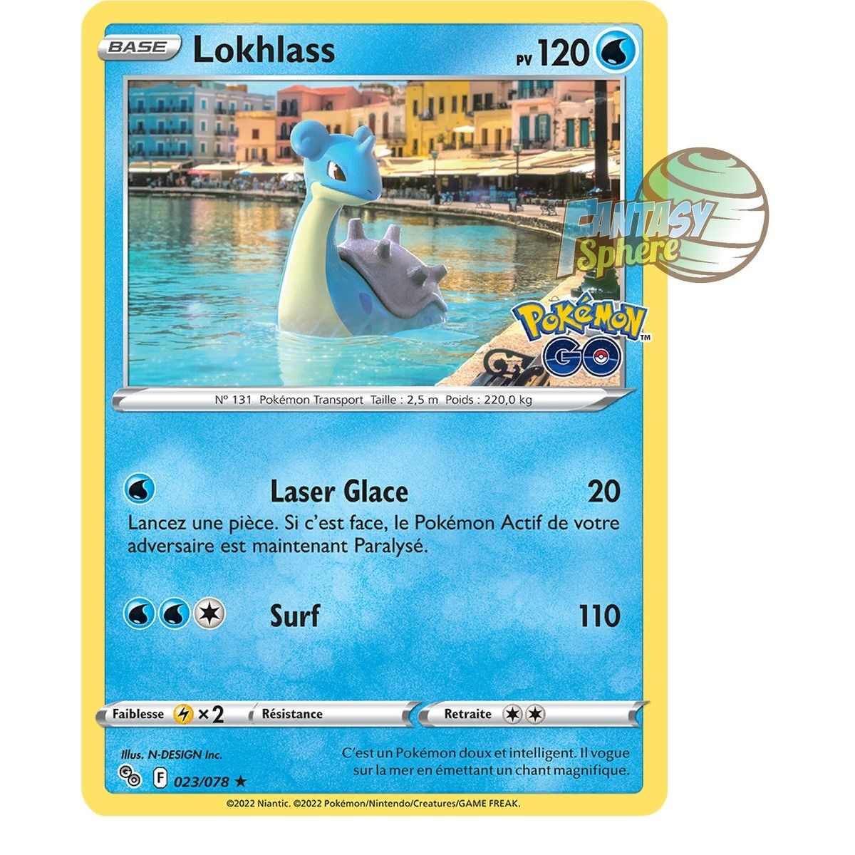 Lokhlass - Holo Rare 23/78 - Epee et Bouclier Pokemon Go