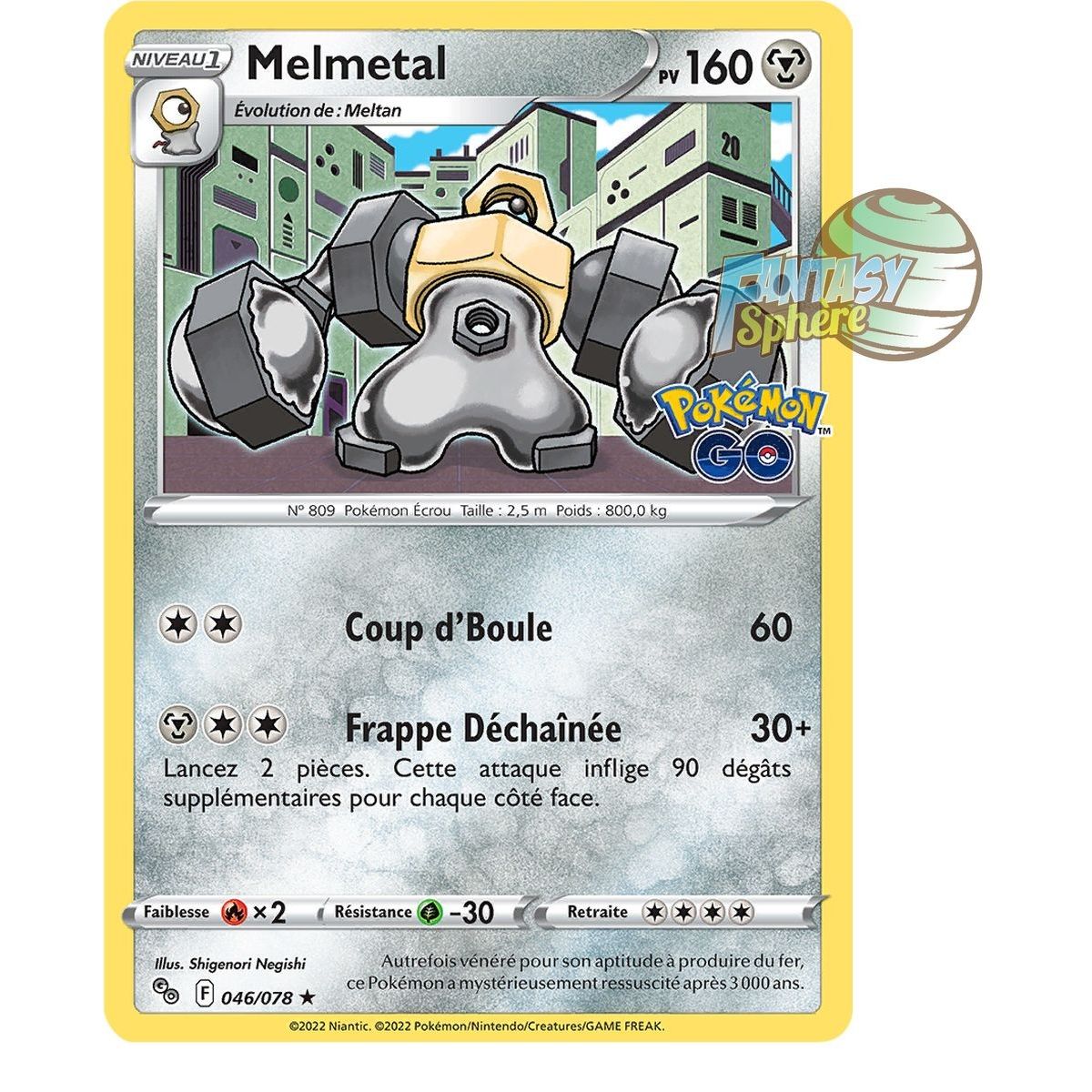 Melmetal - Holo Rare 46/78 - Epee et Bouclier Pokemon Go