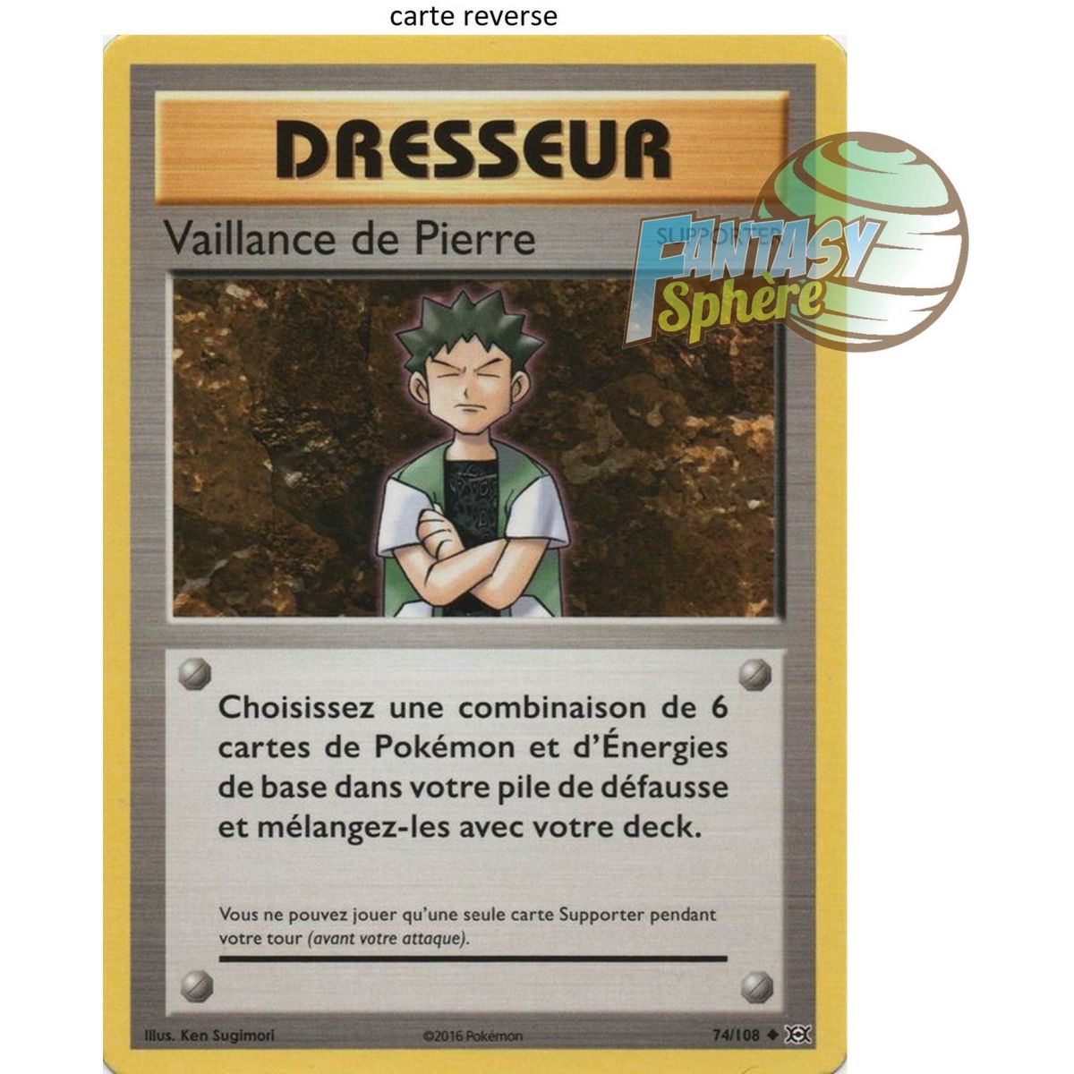 Vaillance de Pierre - Reverse 74/108 - XY 12 Évolutions