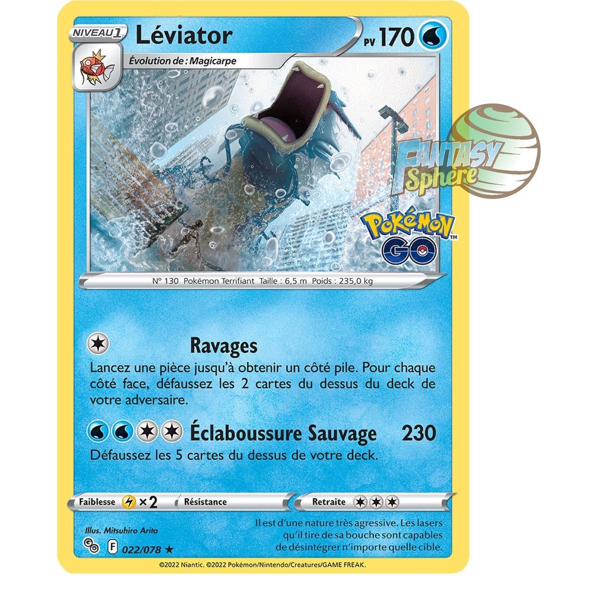 Léviator - Holo Rare 22/78 - Epee et Bouclier Pokemon GO