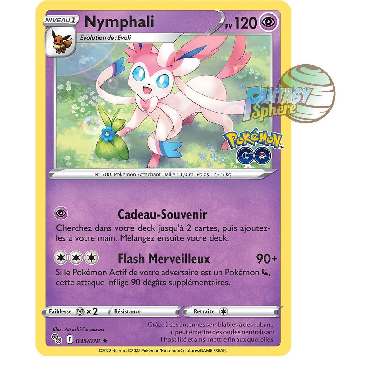 Nymphali - Holo Rare 35/78 - Epee et Bouclier Pokemon GO