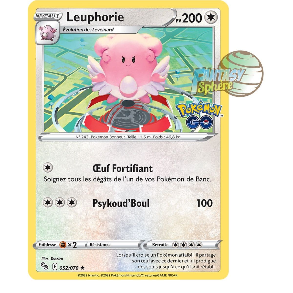 Item Leuphorie - Holo Rare 52/78 - Epee et Bouclier Pokemon GO