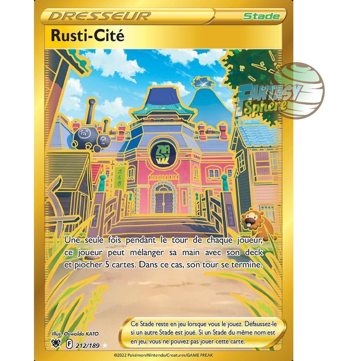 Item Rusti-Cité - Secret Rare 212/189 - Epee et Bouclier Astres Radieux