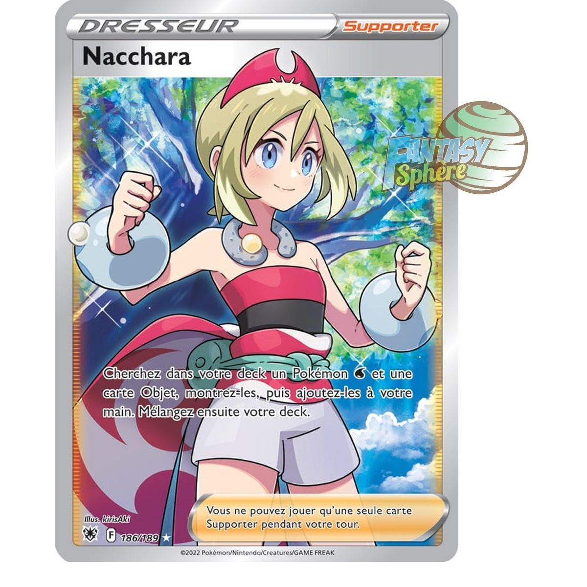 Nacchara - Full Art Ultra Rare 186/189 - Epee et Bouclier Astres Radieux