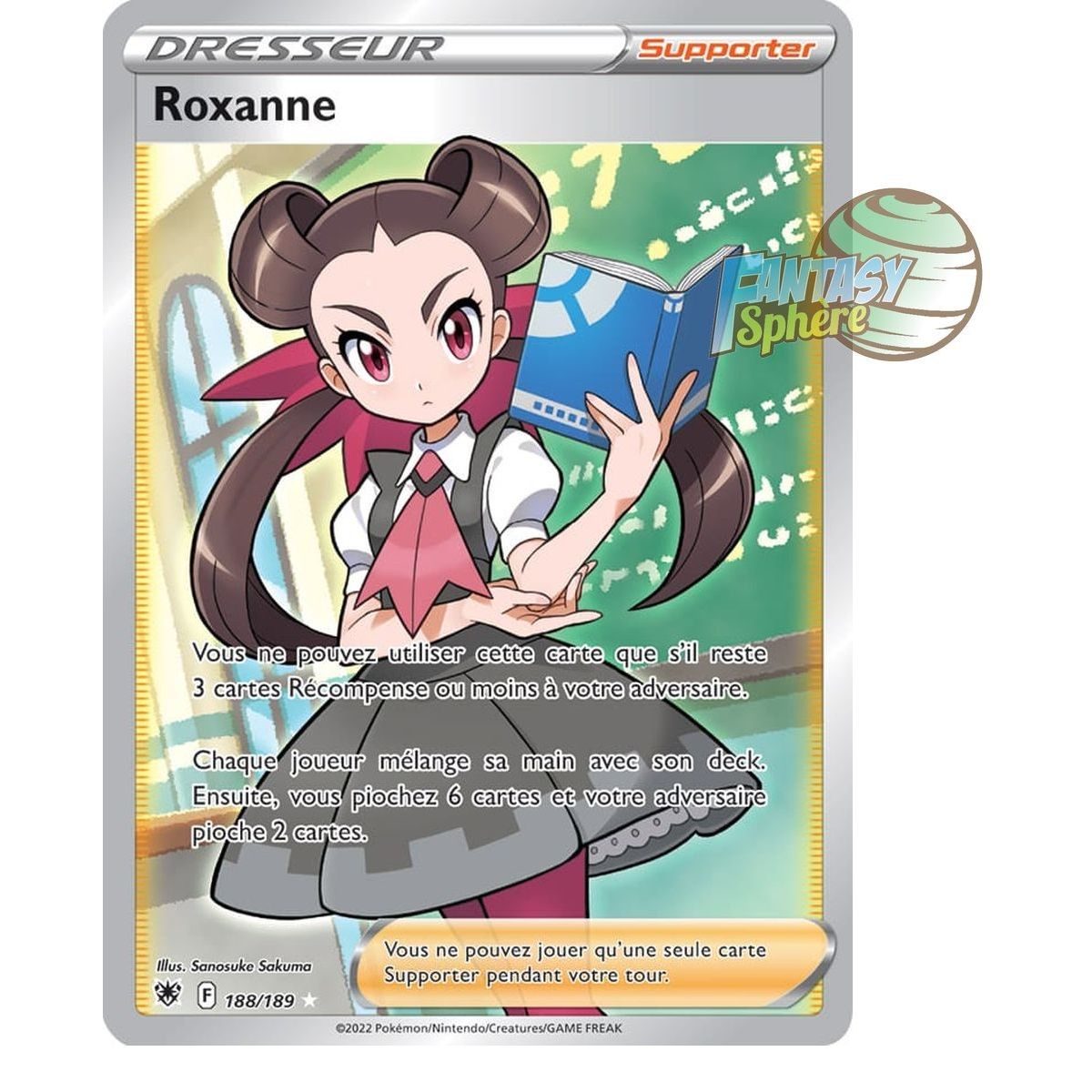 Roxanne - Full Art Ultra Rare 188/189 - Epee et Bouclier Astres Radieux