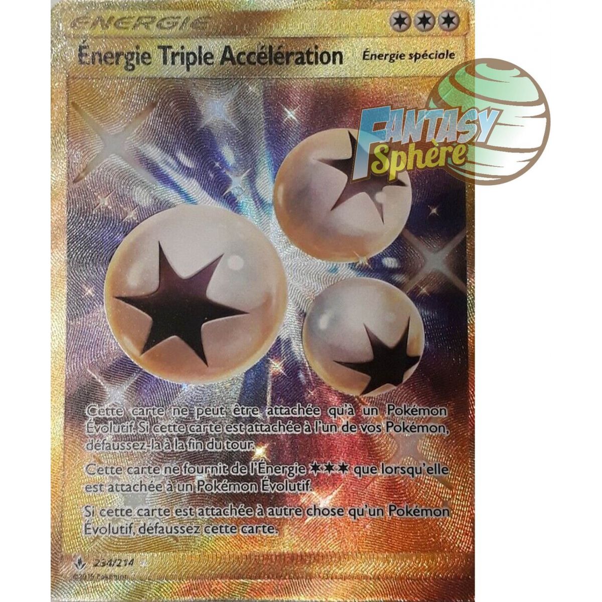 Item Énergie Triple Accélération - Secret Rare 234/214 - Soleil et Lune 10 Alliance Infaillible