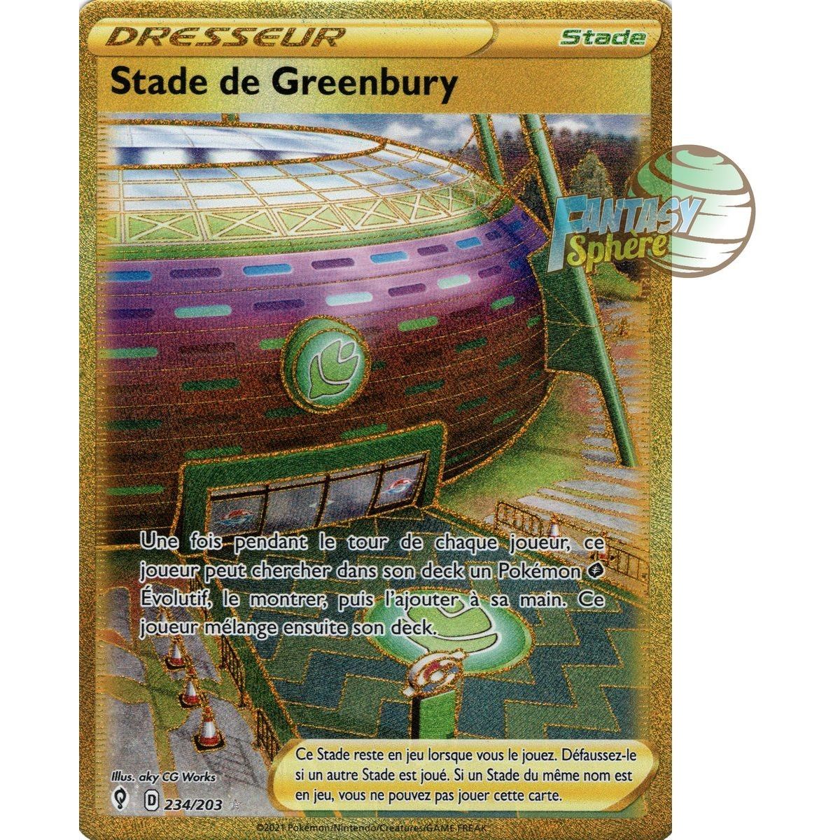 Item Stade de Greenbury - Secret Rare 234/203 - Epee et Bouclier Evolution Celeste
