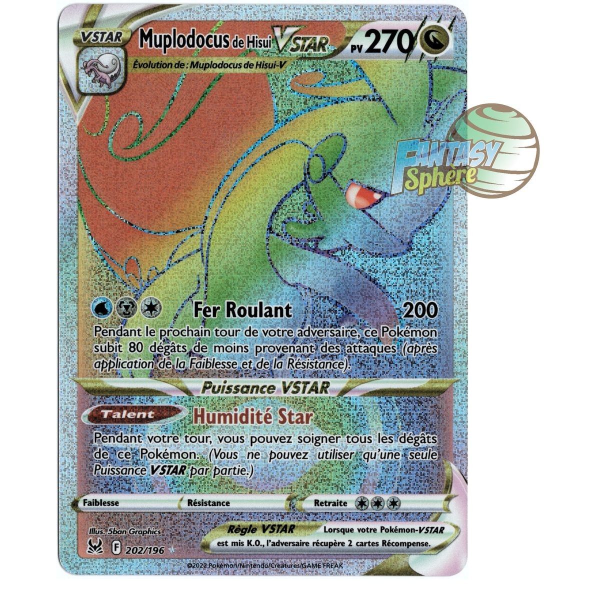 Muplodocus de Hisui VSTAR - Secret Rare 202/196 - Epee et Bouclier 11 Origine Perdue