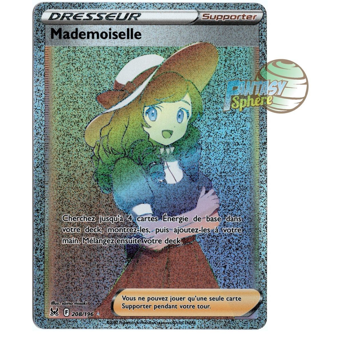 Mademoiselle - Secret Rare 208/196 - Epee et Bouclier 11 Origine Perdue