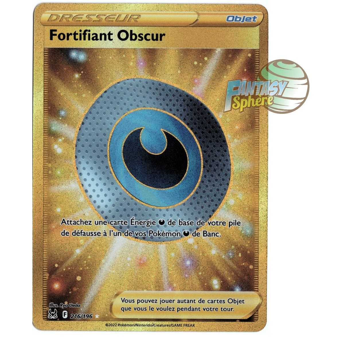 Fortifiant Obscur - Secret Rare 216/196 - Epee et Bouclier 11 Origine Perdue