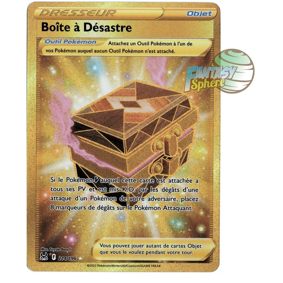 Boite à Désastre - Secret Rare 214/196 - Epee et Bouclier 11 Origine Perdue