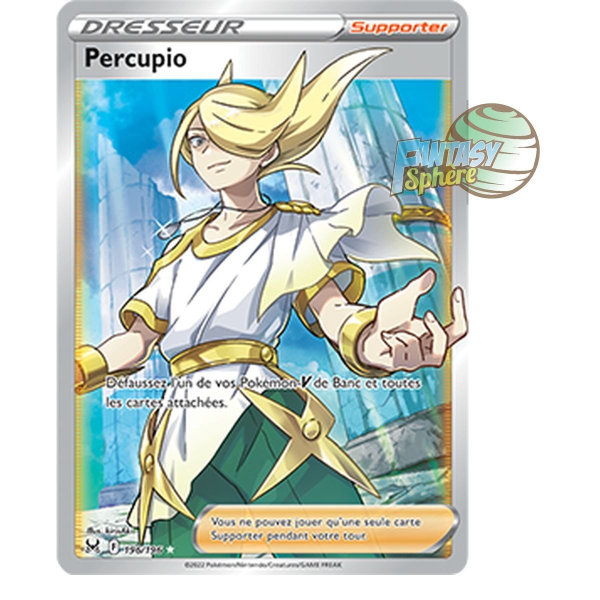 Percupio - Full Art Ultra Rare 196/196 - Epee et Bouclier 11 Origine Perdue