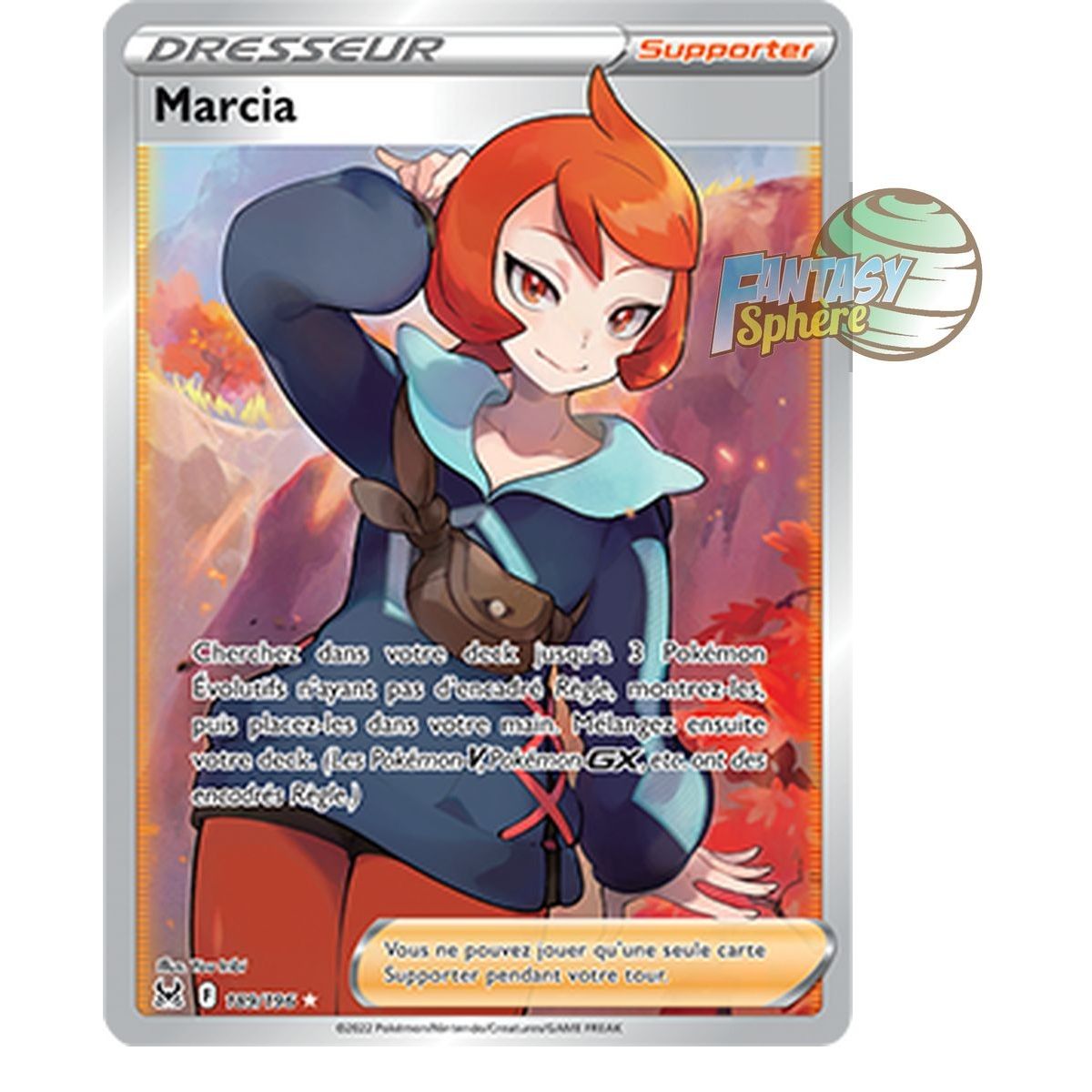 Marcia - Full Art Ultra Rare 189/196 - Epee et Bouclier 11 Origine Perdue