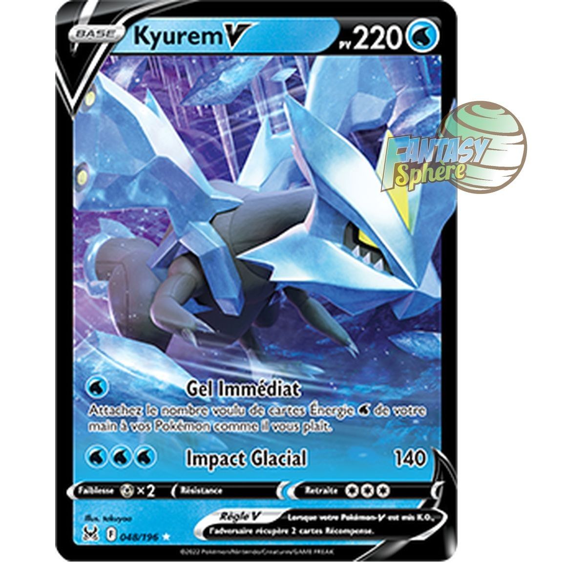 Kyurem V - Ultra Rare 48/196 - Epee et Bouclier 11 Origine Perdue