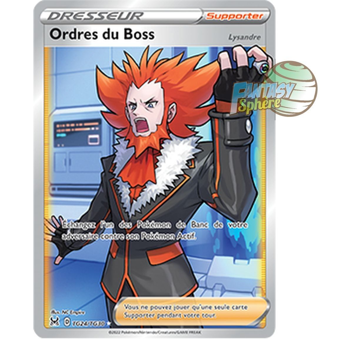 Ordres du Boss (Lysandre) - Full Art Ultra Rare TG24/TG30 - Epee et Bouclier 11 Origine Perdue