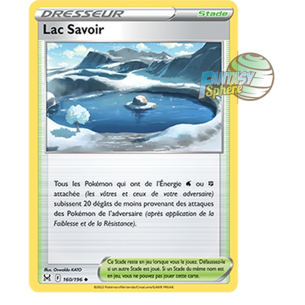 Item Lac Savoir - Peu Commune 160/196 - Epee et Bouclier 11 Origine Perdue