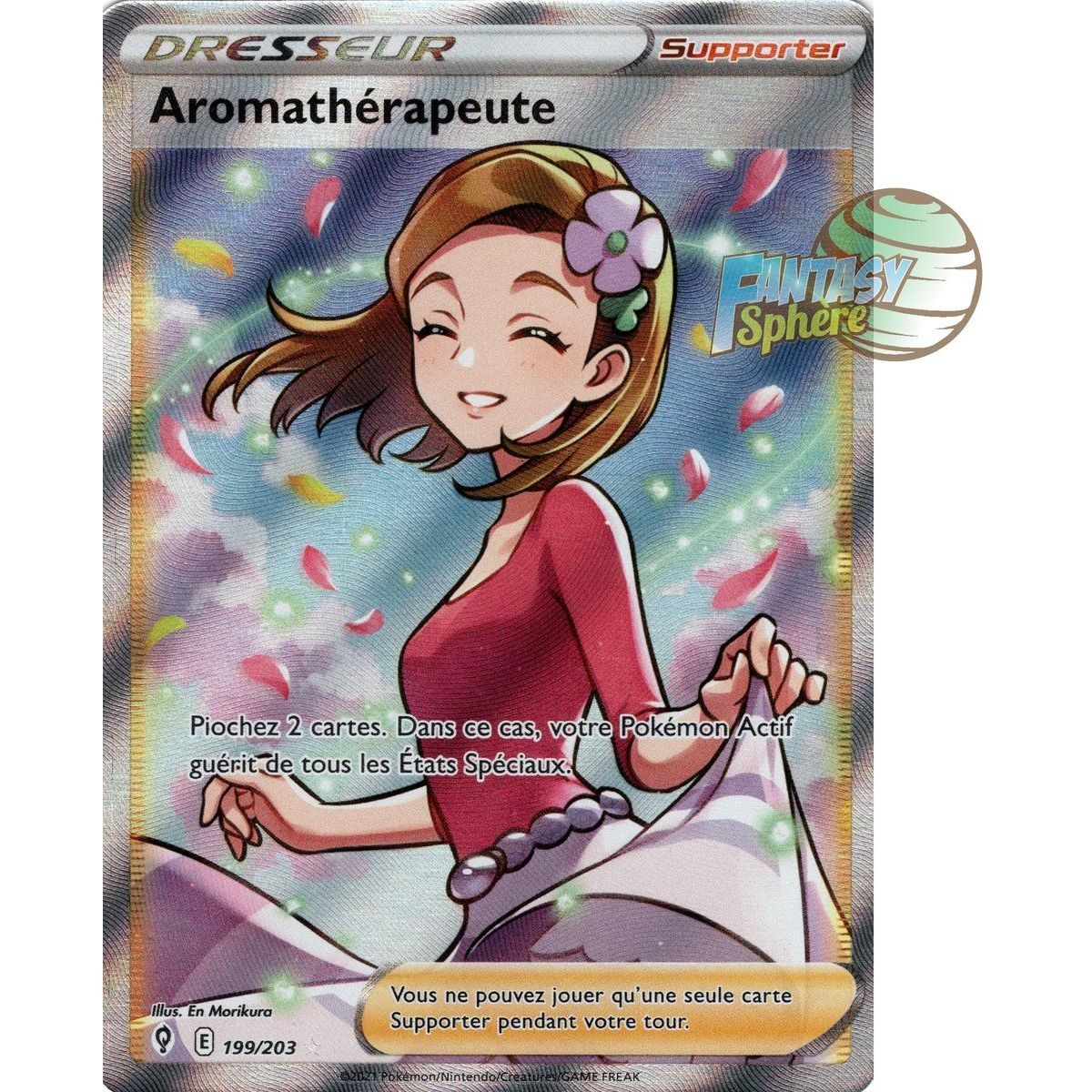 Aromathérapeute - Full Art Ultra Rare 199/203 - Epee et Bouclier 7 Evolution Celeste