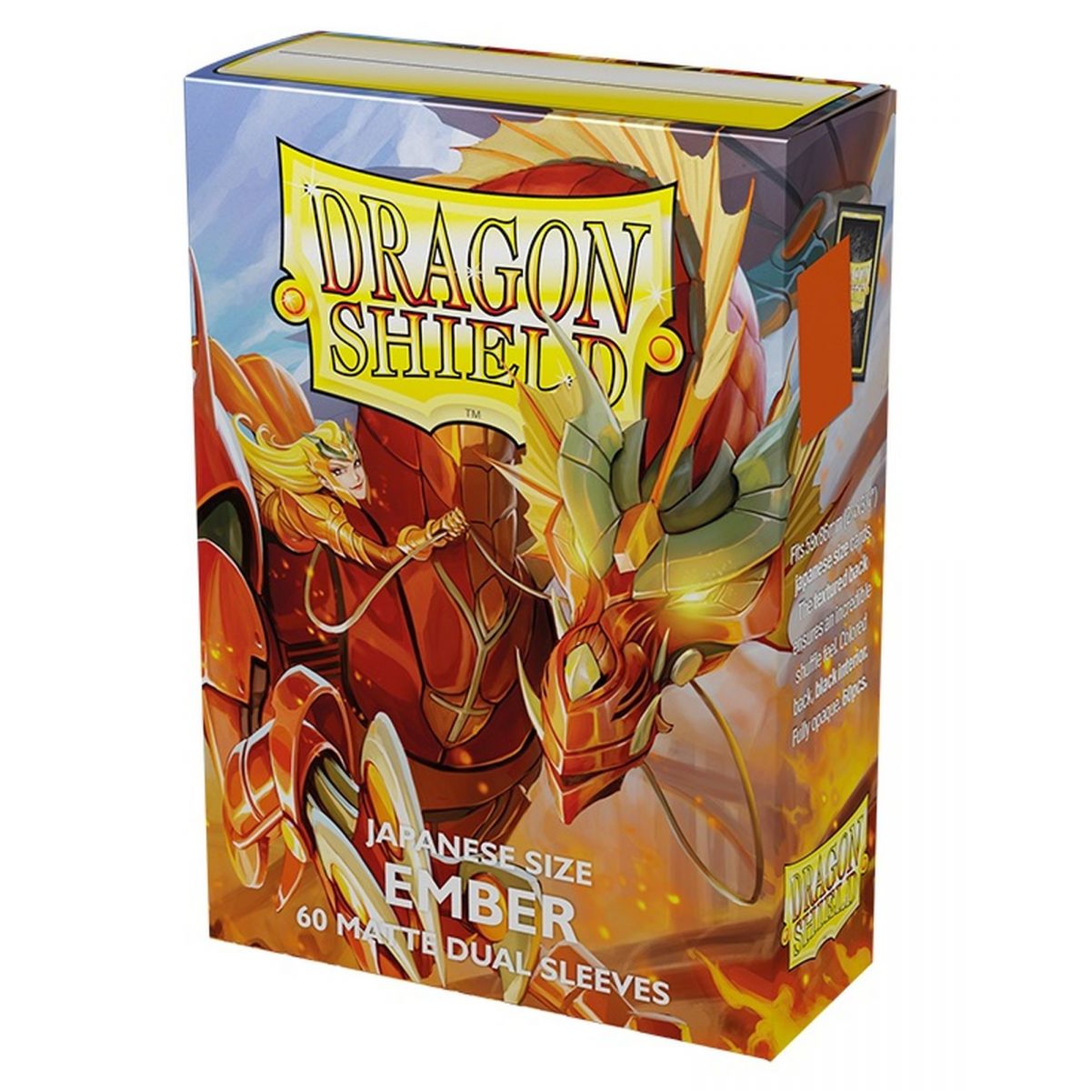Item Dragon Shield - Small Sleeves - Japanese Size - Dual Matte Ember (60)
