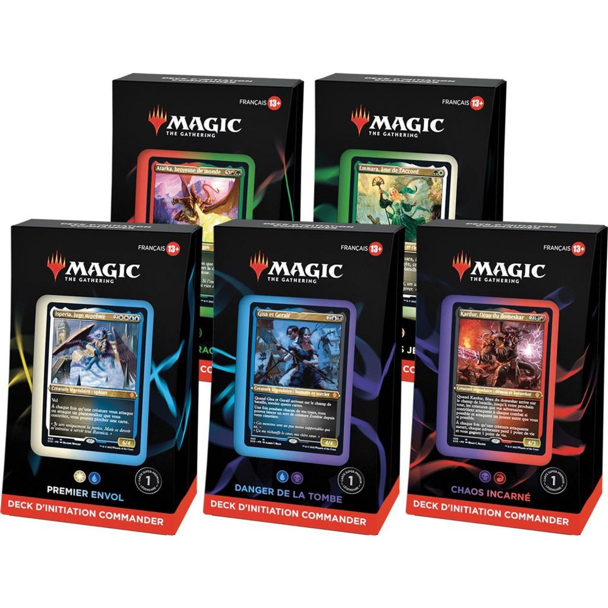 MTG - Lot de 5 Starters Commander 2022 - Evergreen - FR