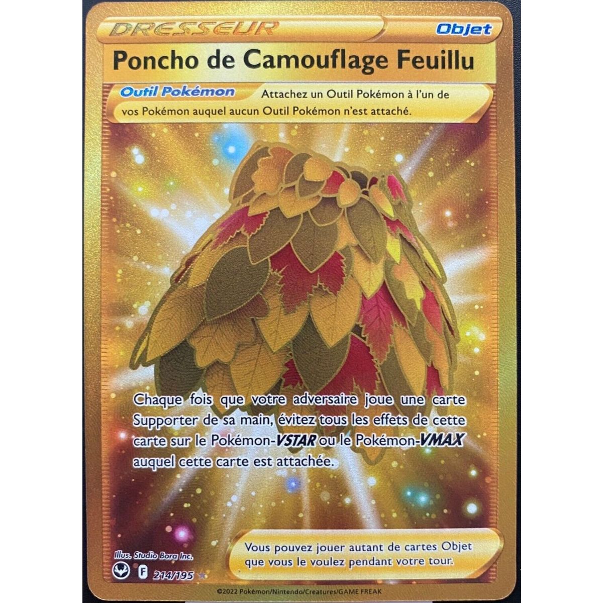 Poncho de Camouflage Feuillu - 214/195 - Dresseur Secrète Gold