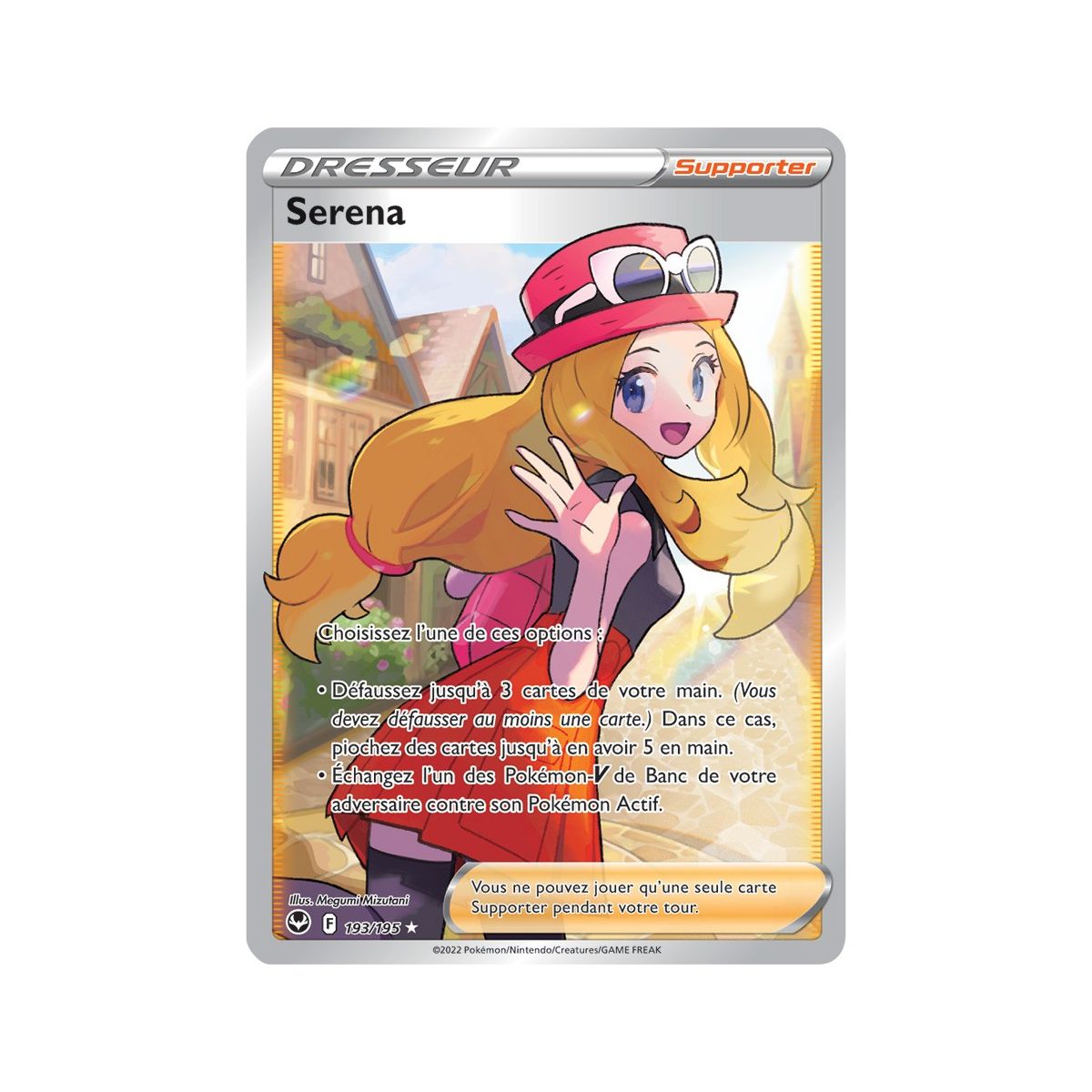 Serena - Full Art Ultra Rare 193/195 - Epee et Bouclier 12 Tempete Argentée