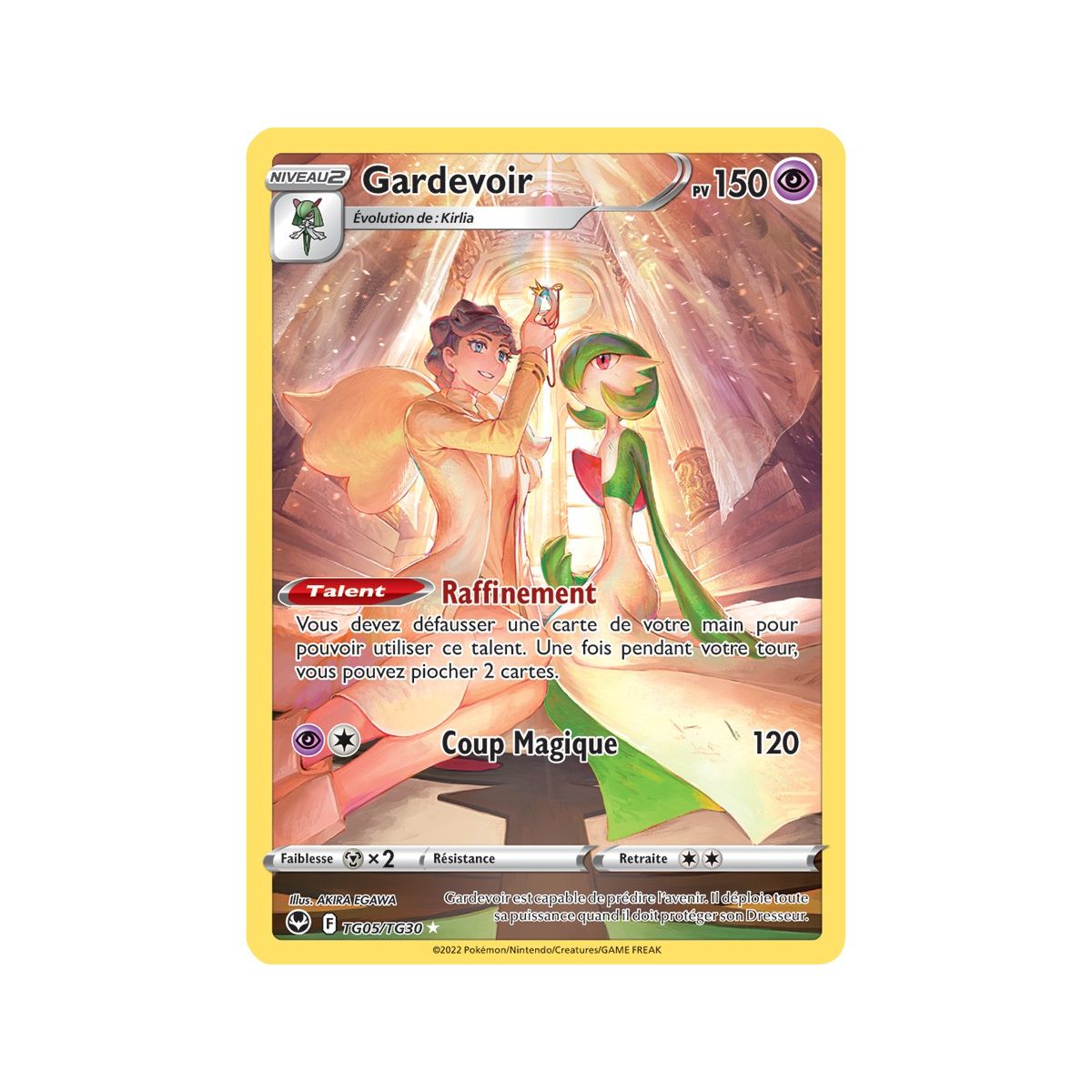 Gardevoir - Full Art Ultra Rare TG05/TG30 - Epee et Bouclier 12 Tempete Argentée