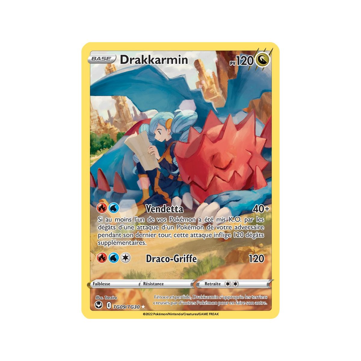 Drakkarmin - Full Art Ultra Rare TG09/TG30 - Epee et Bouclier 12 Tempete Argentée