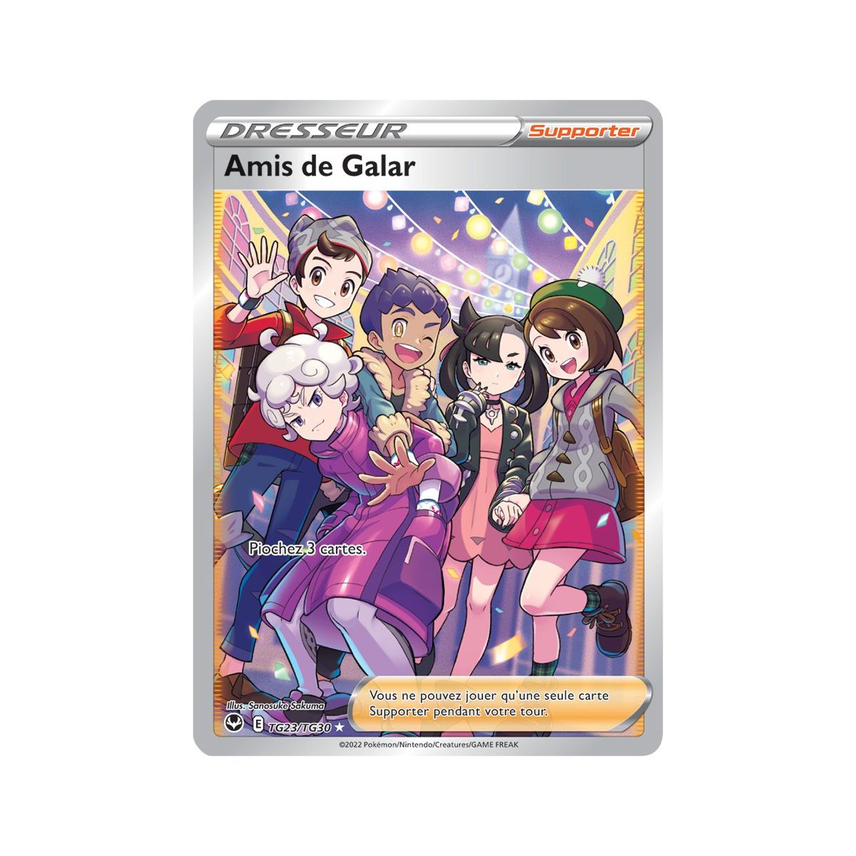 Amis de Galar - Full Art Ultra Rare TG23/TG30 - Epee et Bouclier 12 Tempete Argentée